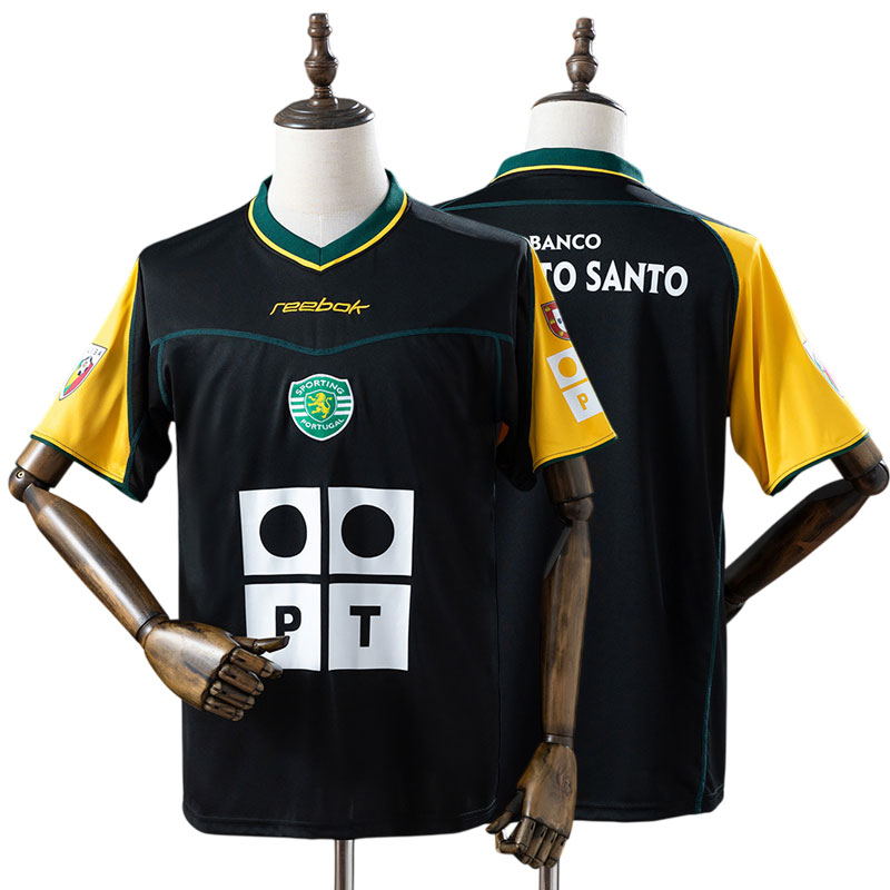 Sporting CP 2002/03 retro udebanetrøje – fodboldtrøje til herrer