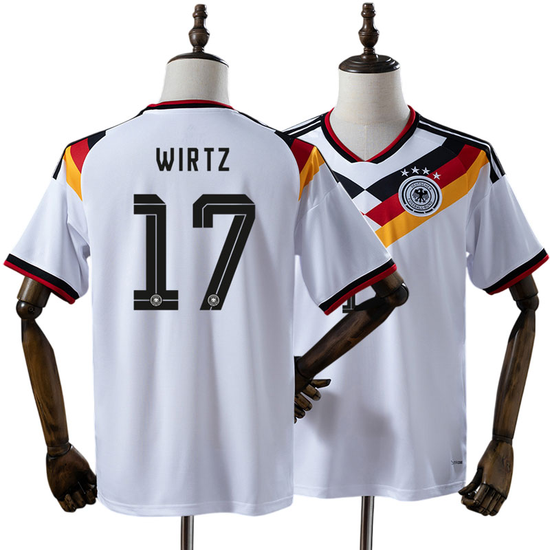 Tyskland VM 2026 hjemmebanetrøje til mænd - fodboldtrøje med Wirtz 17 på ryggen