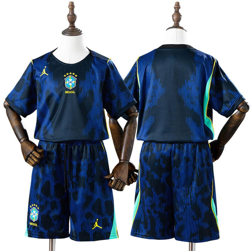 Brasilien 2026/27 udebanetrøje børn
