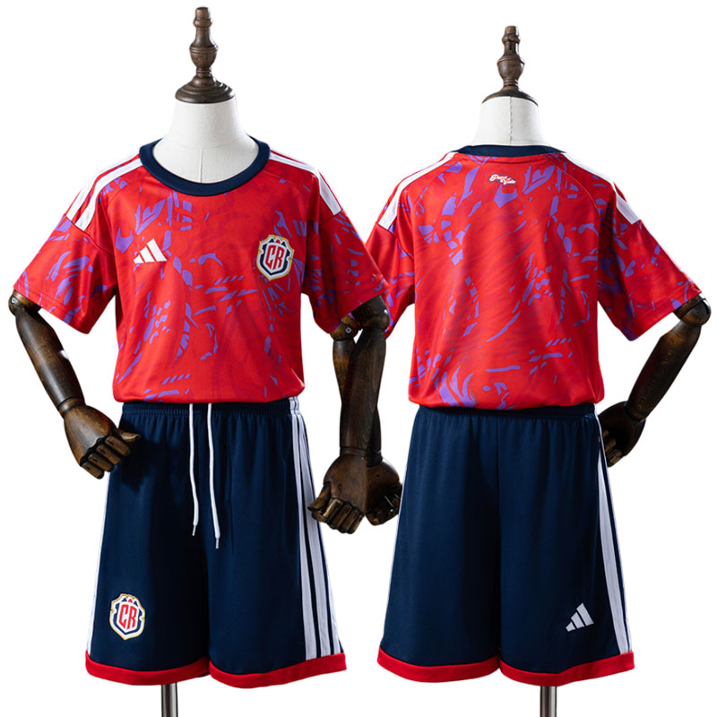 Costa Rica børne hjemmebanetrøje 2026 - VM-trøje og shorts