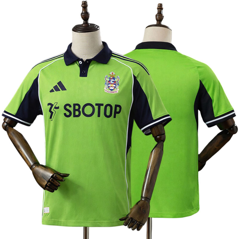 Grøn Fulham FC fodboldtrøje 2025/26 – udebanetrøje herre