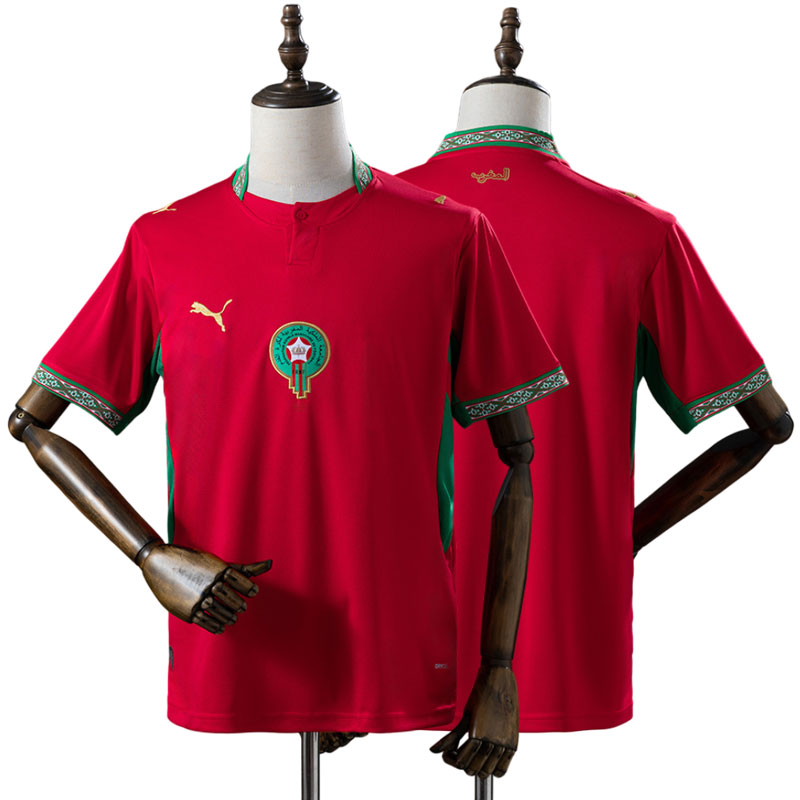 Marokko 2026/27 hjemmebanetrøje - rød fodboldtrøje til herrer