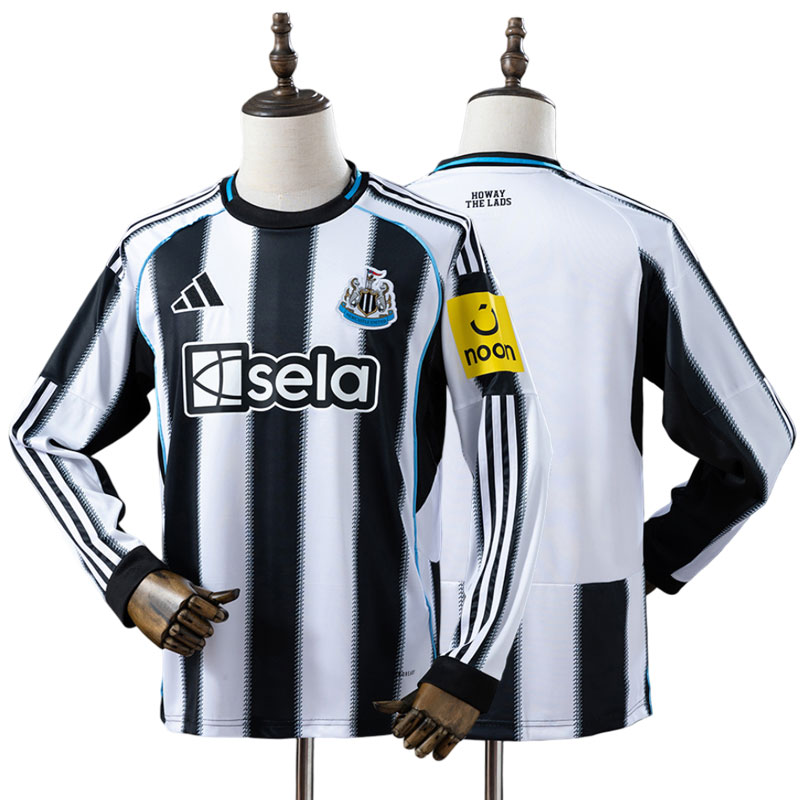 Newcastle United hjemmebanetrøje 25/26 – langærmet fodboldtrøje til herrer