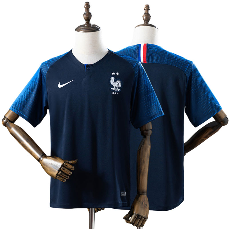 Retro Frankrig fodboldtrøje 2018 – herre VM hjemmebanetrøje