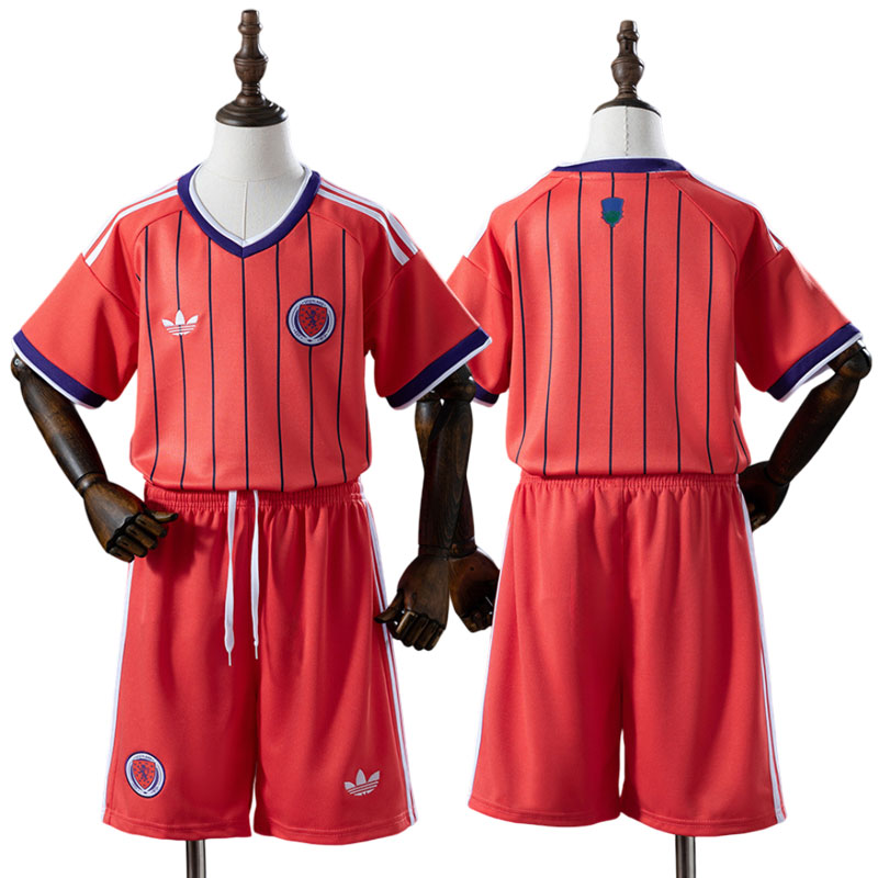 Skotland 2026 udebanetrøje til børn – fodboldtrøje + shorts