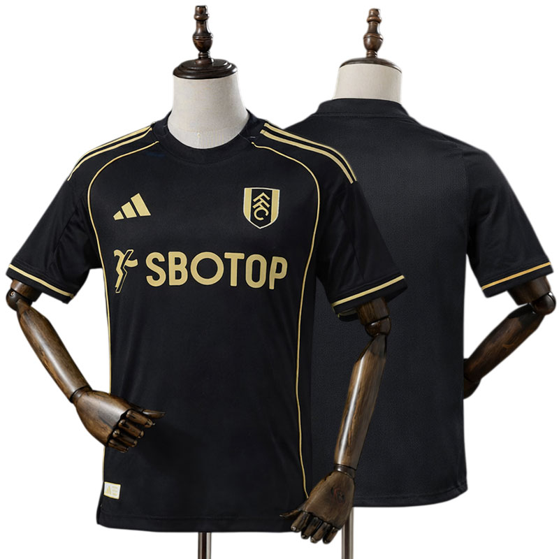 Sort Fulham fodboldtrøje til mænd – tredje trøje 2025/26