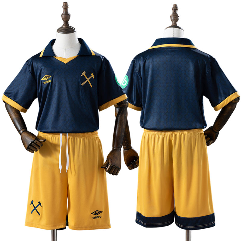 West Ham 25/26 børne fodboldsæt - tredje trøje med shorts