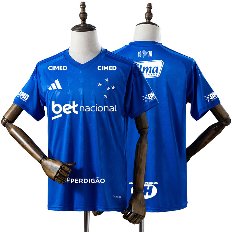 Cruzeiro EC 2026 hjemmebanetrøje - med alle sponsorer