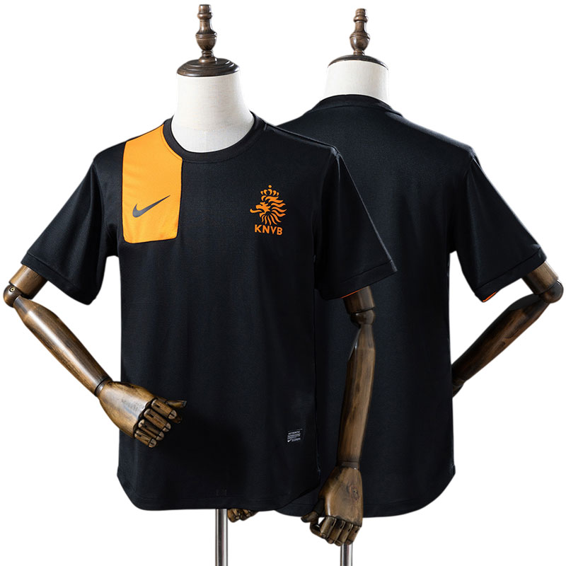 Holland 2012/13 retro udebanetrøje - sort fodboldtrøje herre