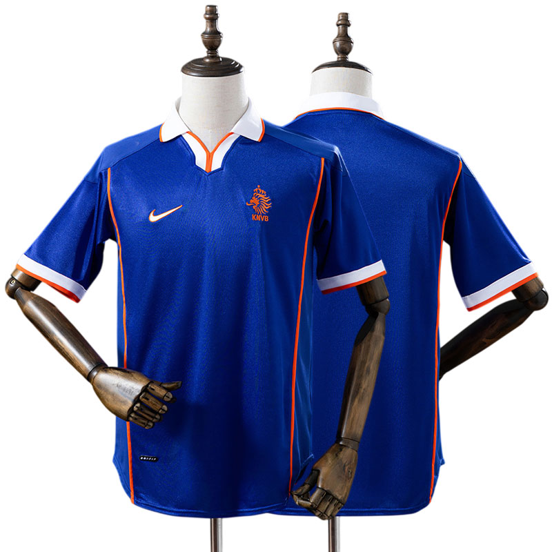 Holland fodboldtrøje 1998 retro - udebanetrøje til herrer