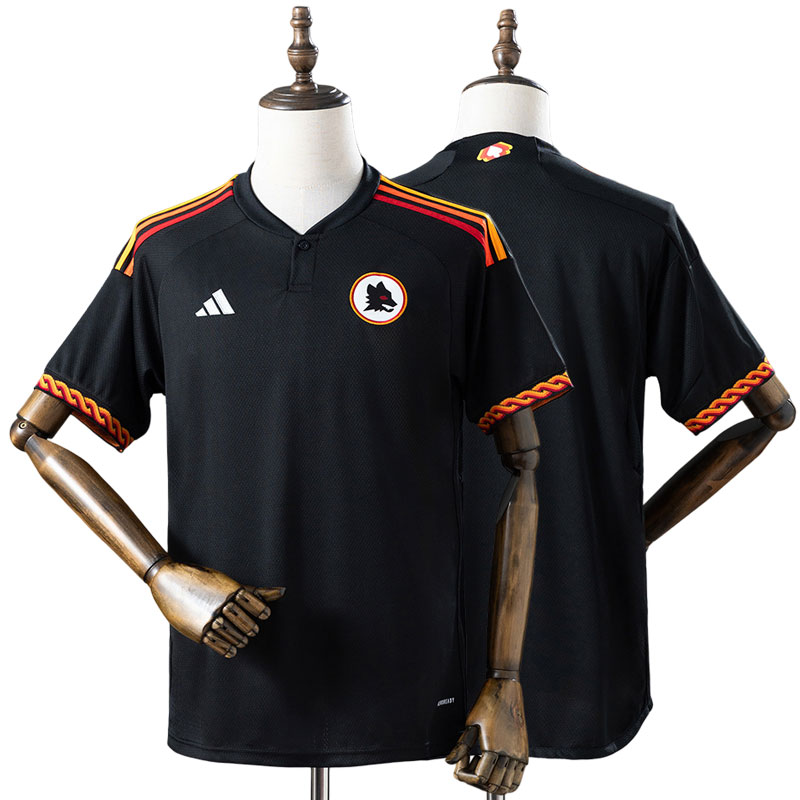 AS Roma 23/24 tredjetrøje - retro fodboldtrøje til mænd