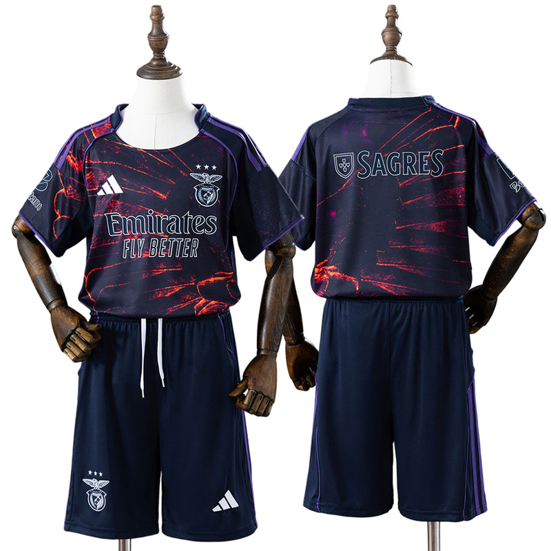 Benfica 2025/26 fjerdetrøje til børn - sæt med shorts