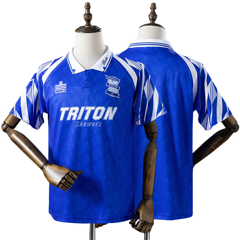 Birmingham City 1993/94 retro hjemmebanetrøje – blå fodboldtrøje til mænd