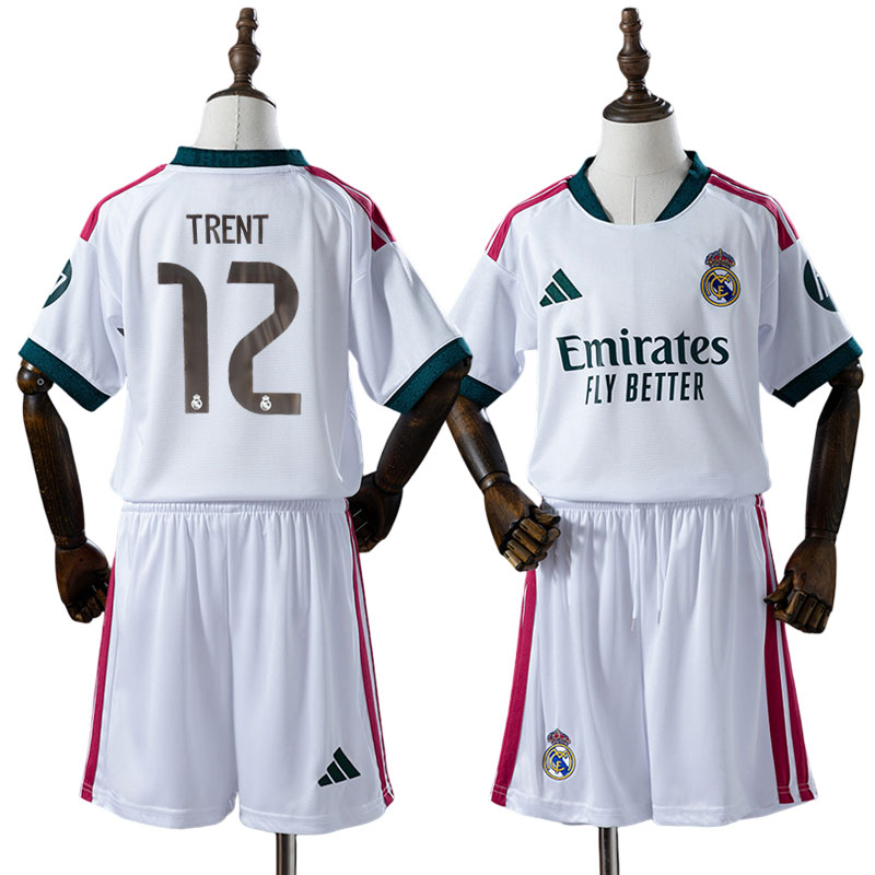 Børne Real Madrid hjemmebanesæt 2026/27 – Trent nr.12 fodboldtrøje