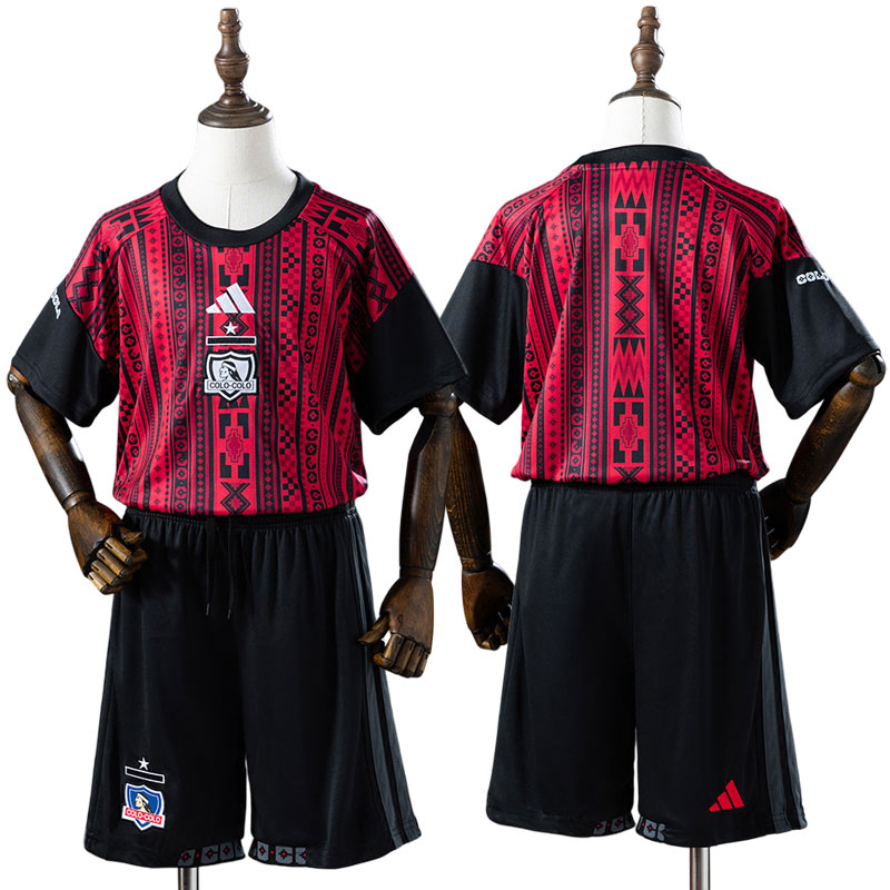 Colo Colo 2026/27 pre-match fodboldtrøje til børn - kortærmet trøje og shorts