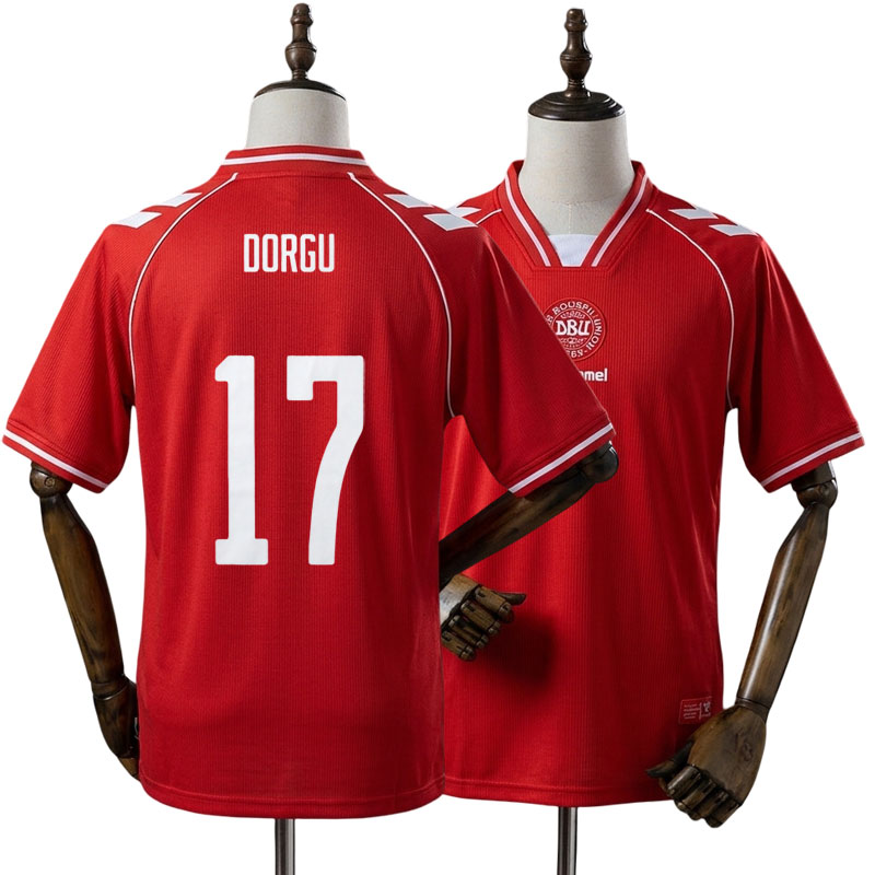 DORGU 17 Danmark 2026/27 hjemmebanetrøje herre – rød fodboldtrøje