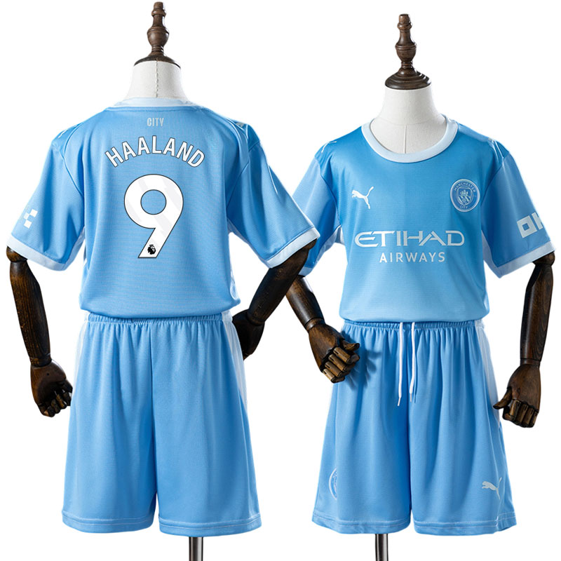 Haaland 9 Manchester City 2026/27 hjemmebanedragt til børn