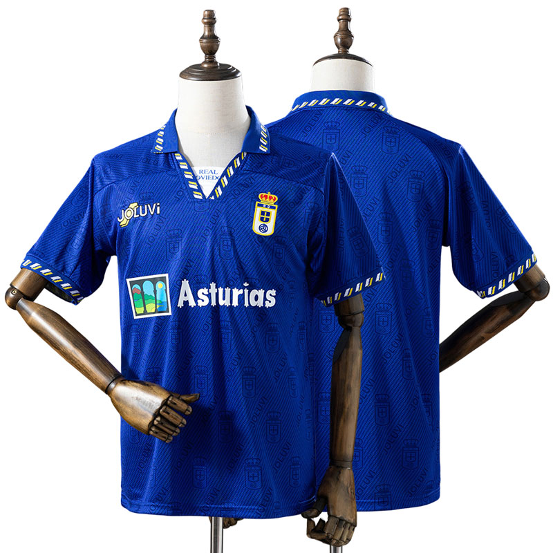 Real Oviedo 1996/97 hjemmebanetrøje – vintage fodboldtrøje
