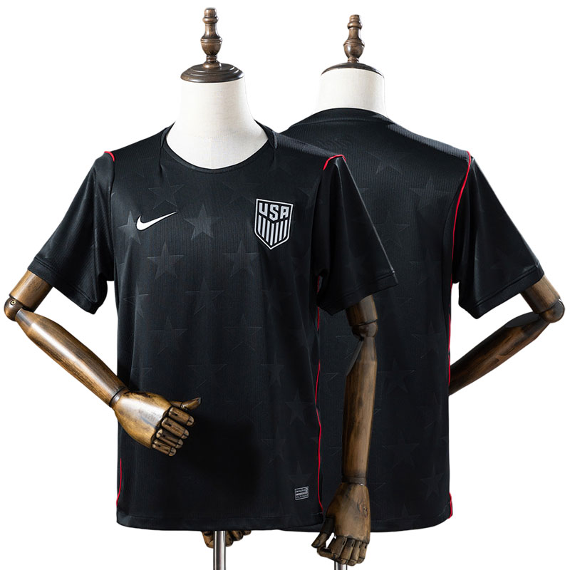USA 2026/27 udebanetrøje herre – sort fodboldtrøje kortærmet