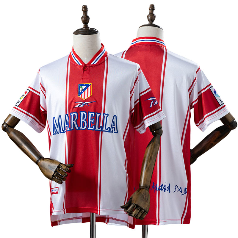 Atletico Madrid 99/00 hjemmetrøje - retro fodbold trøje herre