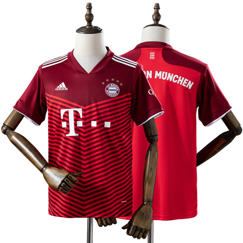 Køb Bayern München 2021/22 retro hjemmebanetrøje – fodboldtrøje herre