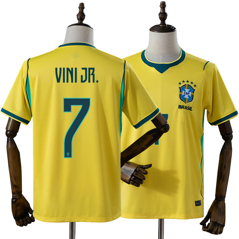 Brasil 2026 VM hjemmebanetrøje – Vini Jr. 7 fodboldtrøje til mænd