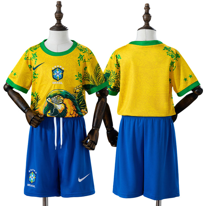 Brazil børne fodboldtrøje 26/27 – special edition kids kit
