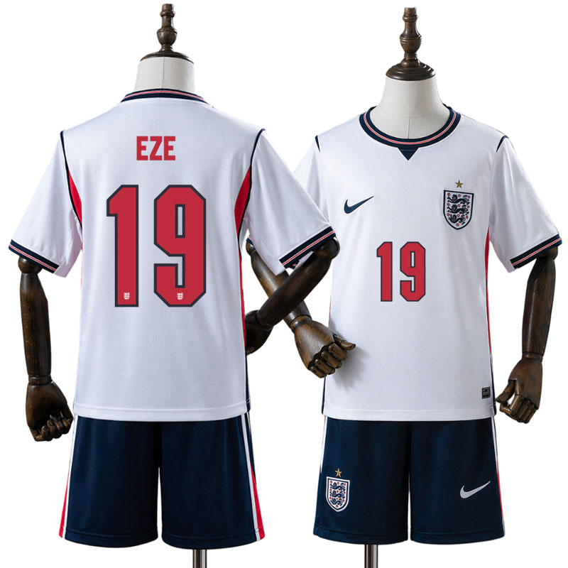 EZE 19 England 2026/27 hjemmebanetrøje til børn