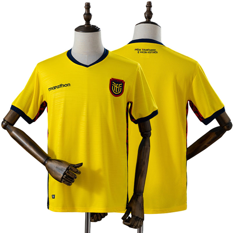 Ecuador 2026 VM hjemmebanetrøje - herre fodbold trøje gul