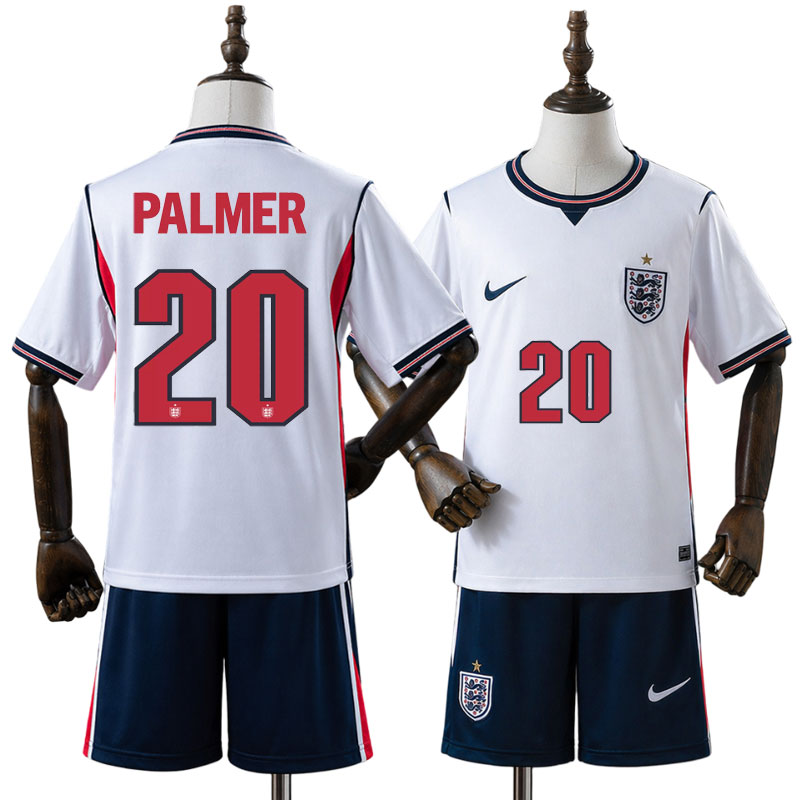 England 2026 fodboldtøj børn Palmer 20 - VM hjemmebanesæt med shorts