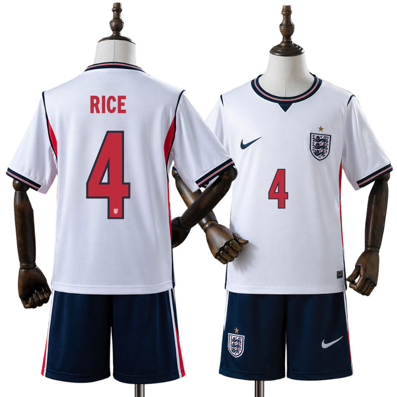 England 2026 hjemmebanetrøje børn RICE 4