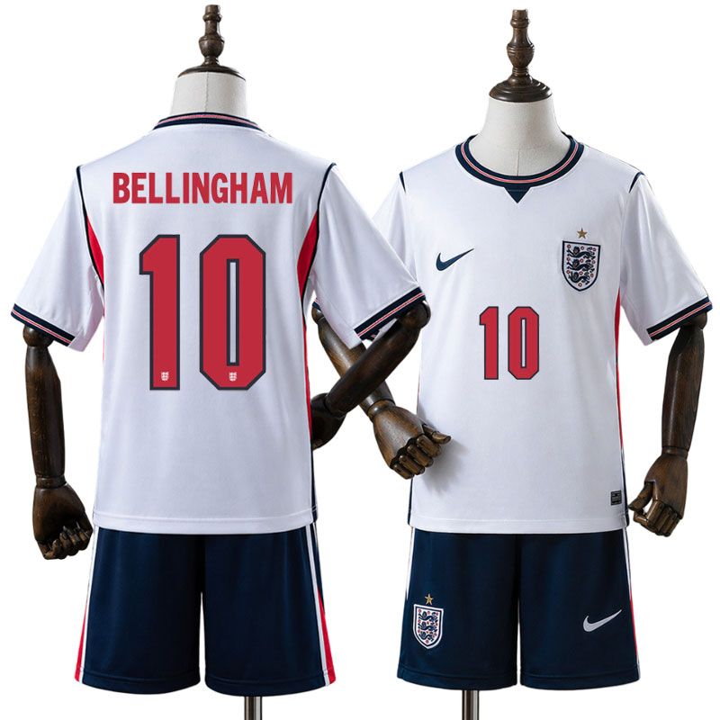 England børne trøje 2026 VM hjemme - Bellingham 10 fodboldsæt børn