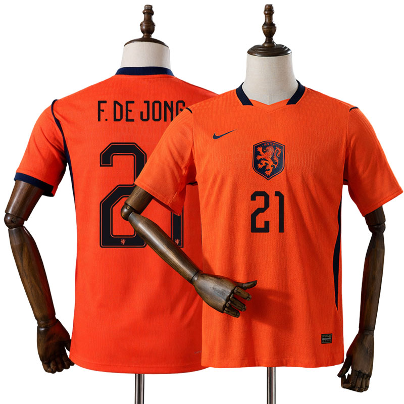 F. De Jong 21 Holland VM 2026 hjemmebanetrøje til mænd