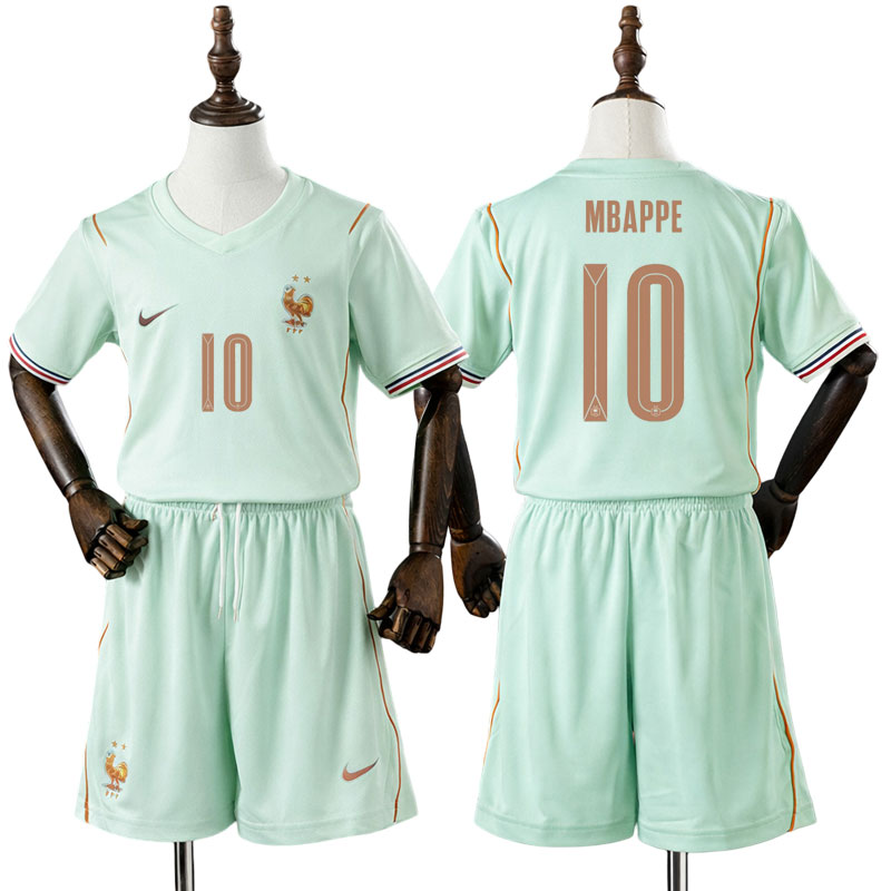 Frankrig 2026 udebanetrøje til børn – fodboldtrøje Mbappé 10