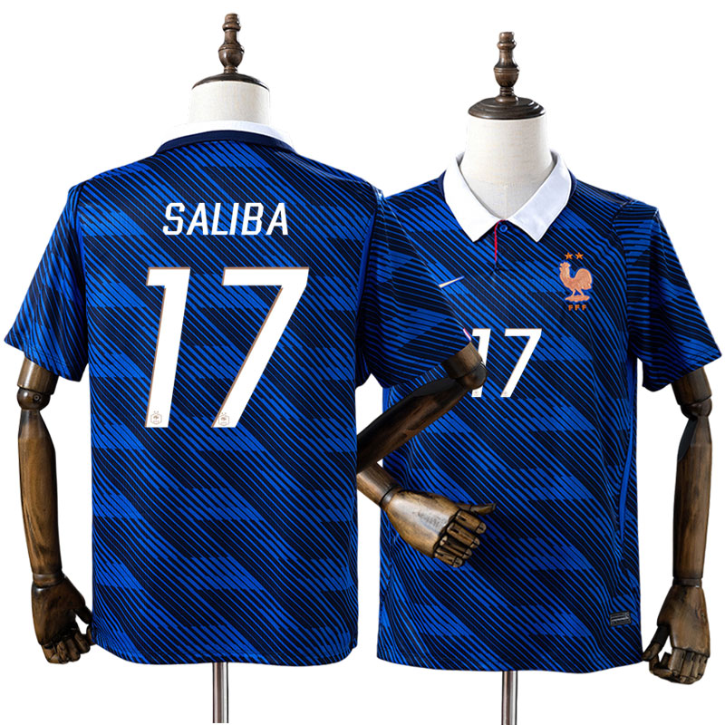 Frankrig VM 2026 hjemmebanetrøje Saliba 17