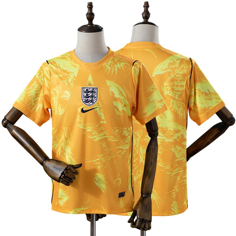 Gul England målmandstrøje herre - VM 2026 fodboldtrøje