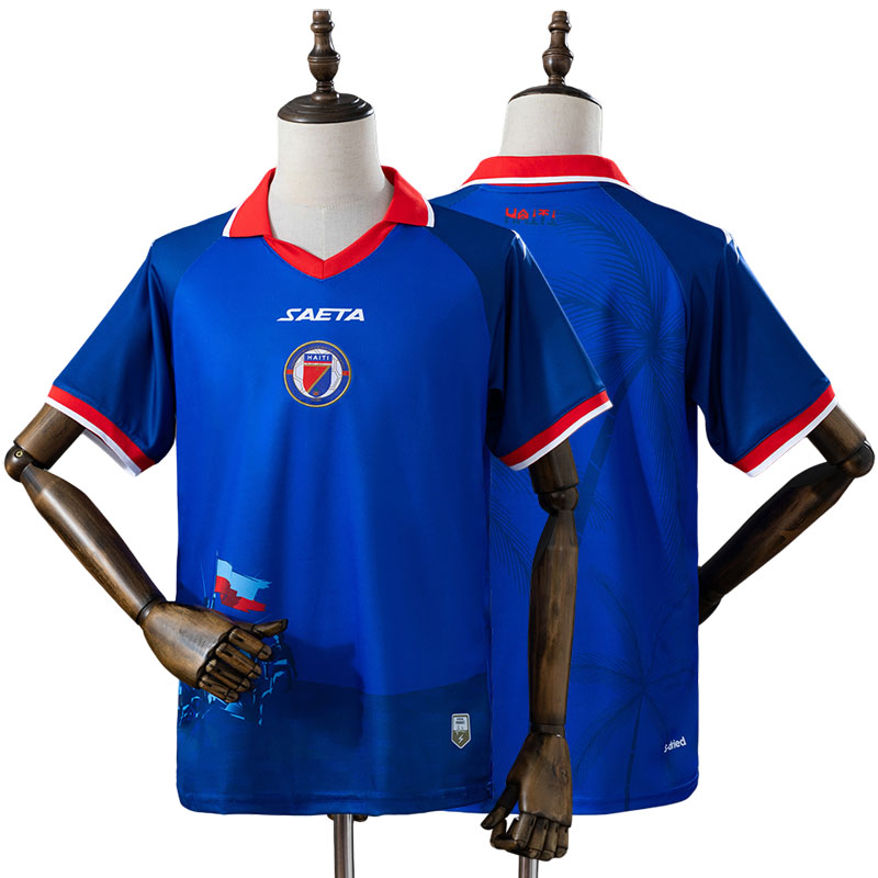 Haiti VM 2026 hjemmebanetrøje - blå fodbold trøje herre