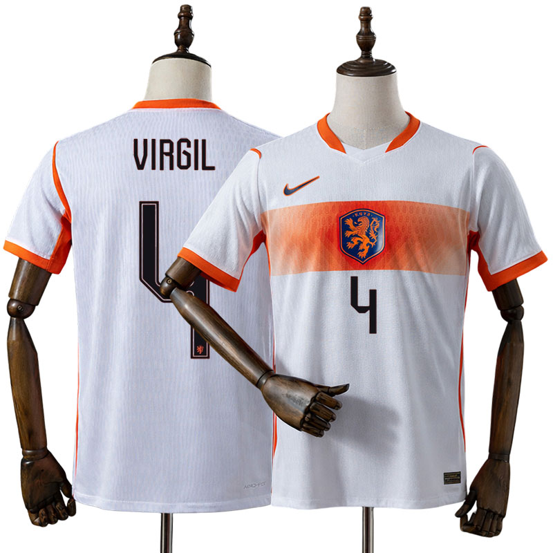Holland 2026/27 udebanetrøje Virgil 4 - herre VM trøje med tryk
