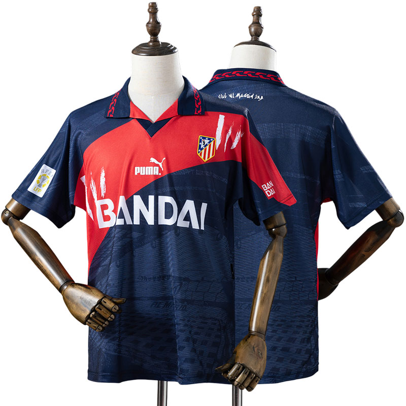 Køb Atletico Madrid 1996/97 retro fodbold trøje - udebanetrøje
