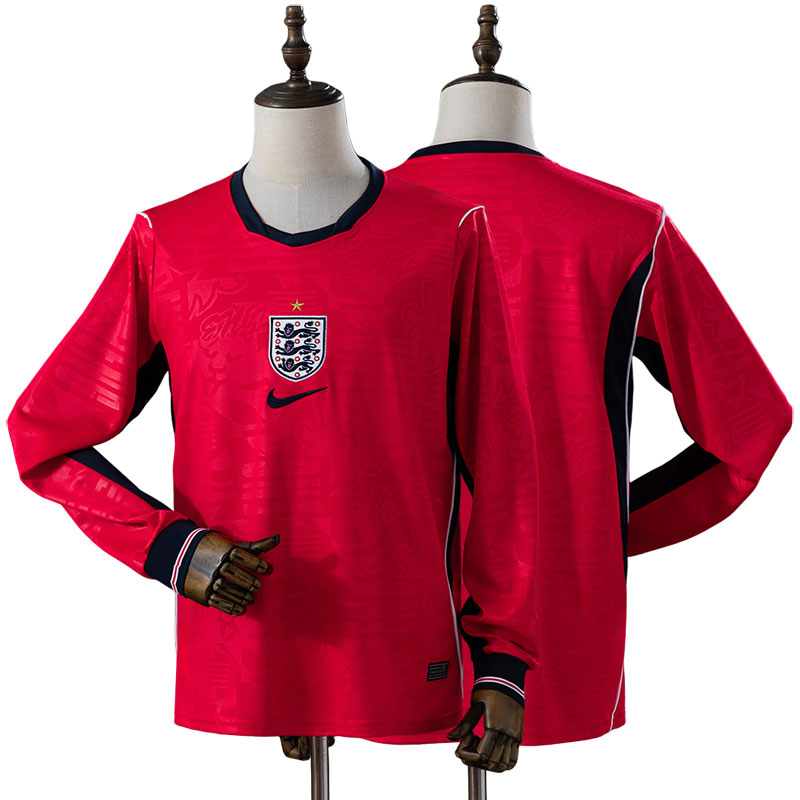 England udebanetrøje 2026 langærmet – herre fodboldtrøje VM 2026