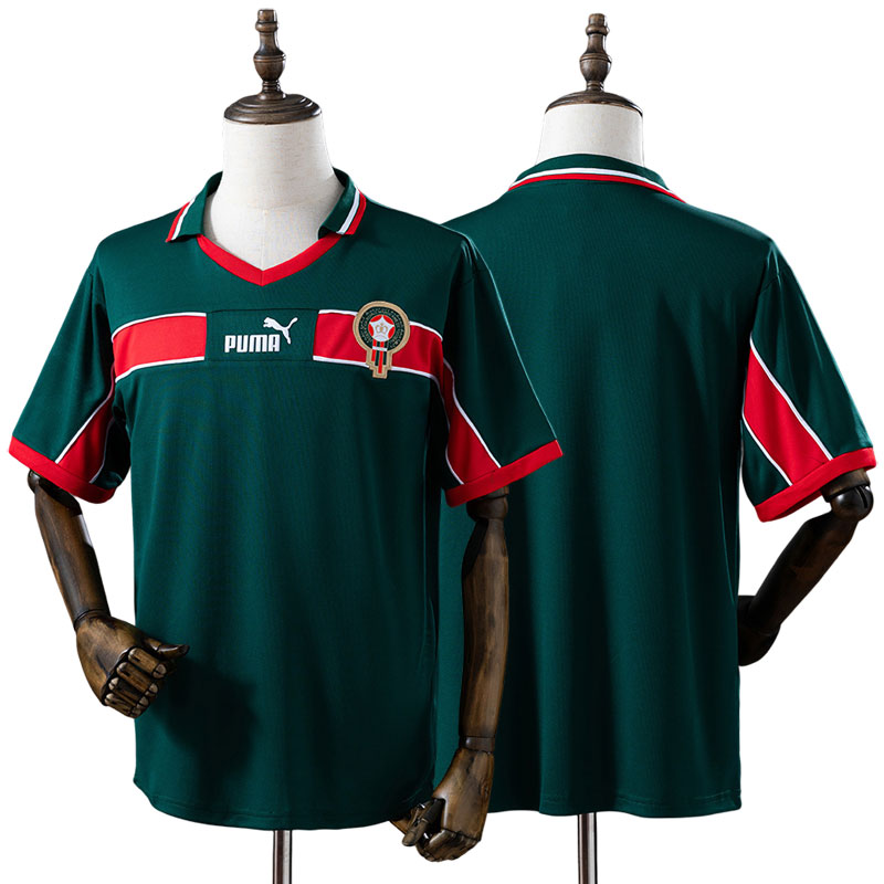 Marokko 1998 fodboldtrøje – retro hjemmebanetrøje til mænd