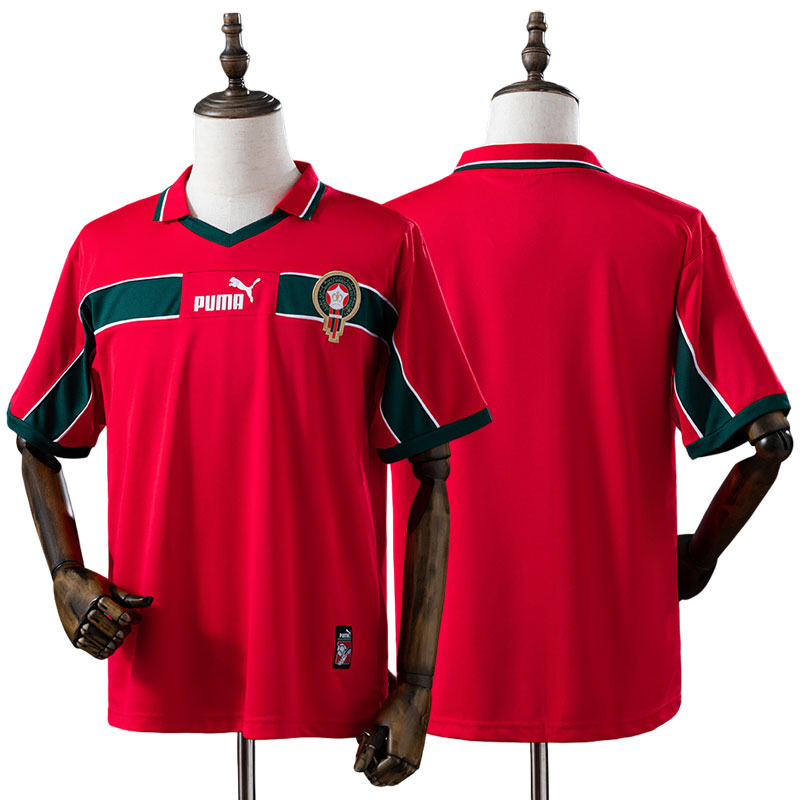 Marokko 1998 vintage fodboldtrøje – tredjetrøje herre