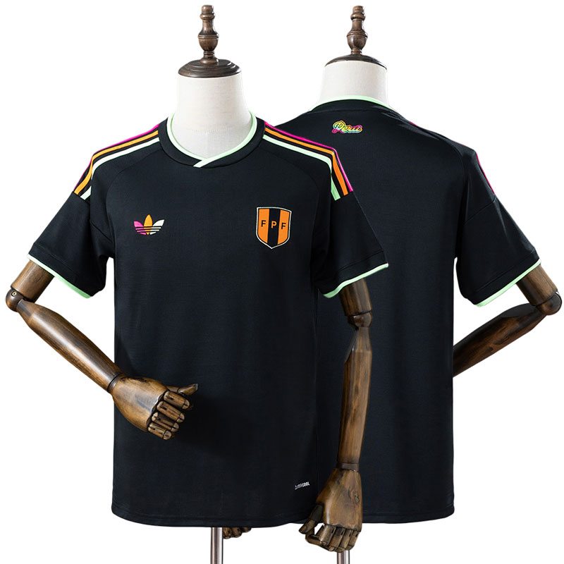 Peru Udebanetrøje 2026 – Sort Herre Fodboldtrøje med Kort Ærme