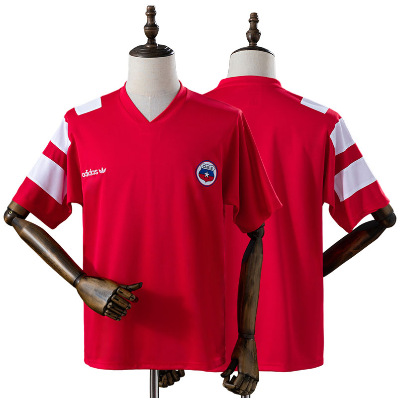 Retro Chile 1994 hjemmebanetrøje – rød herre fodboldtrøje