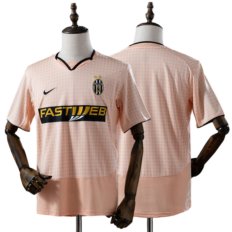 Retro Juventus udebanetrøje 2003/04 – pink fodboldtrøje til mænd