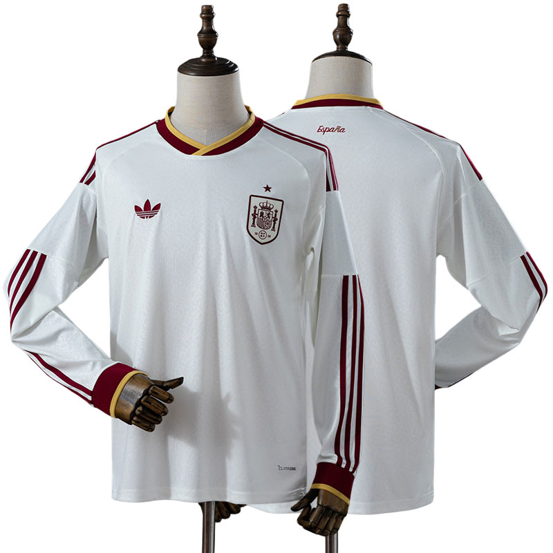 Spanien 2026 langærmet udebanetrøje - herre VM trøje