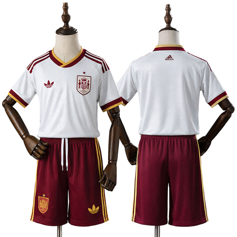 Spanien udebanetrøje børn VM 2026 - fodboldsæt med shorts