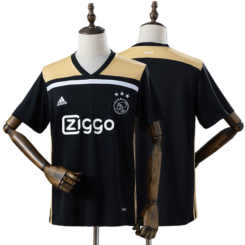 Køb AFC Ajax 2018/19 retro udebanetrøje - sort fodbold trøje