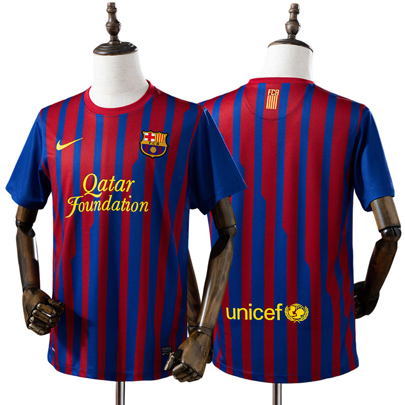 Barcelona 11/12 hjemmebanetrøje - retro fodbold trøje herre
