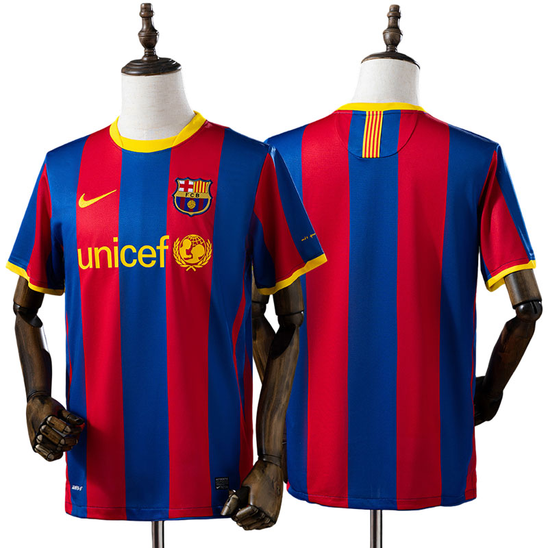Barcelona 2010-11 Home Retro fodbold trøje herre